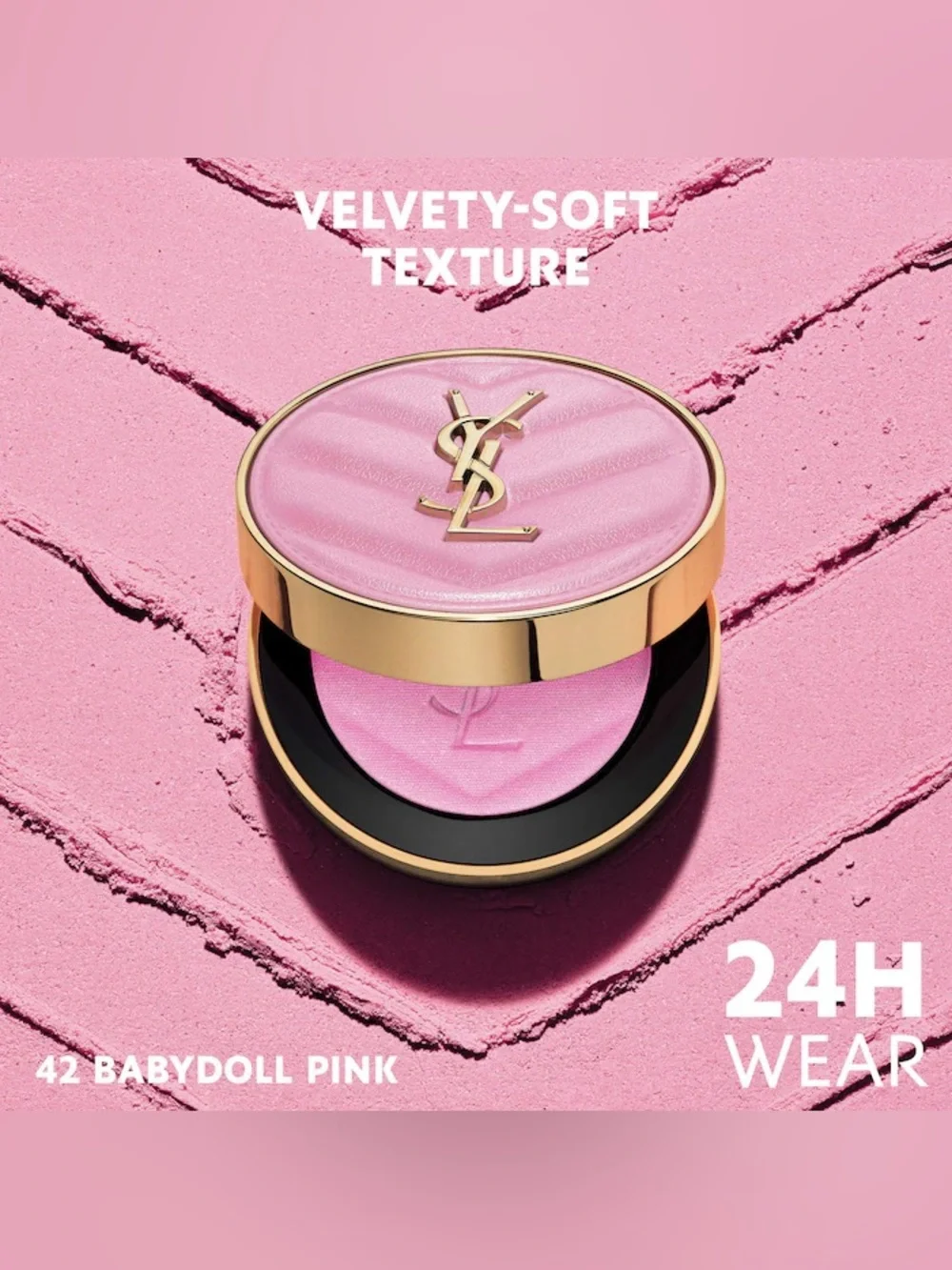 Yves Saint Laurent Make Me Blush 24H Buildable Powder Blush-C: 42 Babydoll Pink